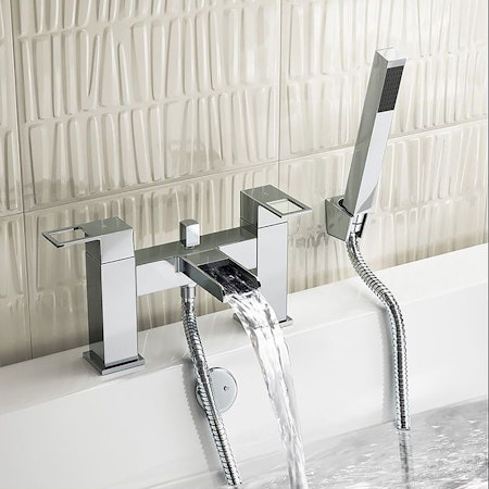 Adore Deck Mounted Bath Shower Mixer Tap - Chrome