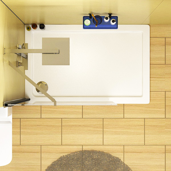 760mm Wet Room Shower Screen Enclosure Suite with Como Vanity Unit & Rimless Toilet