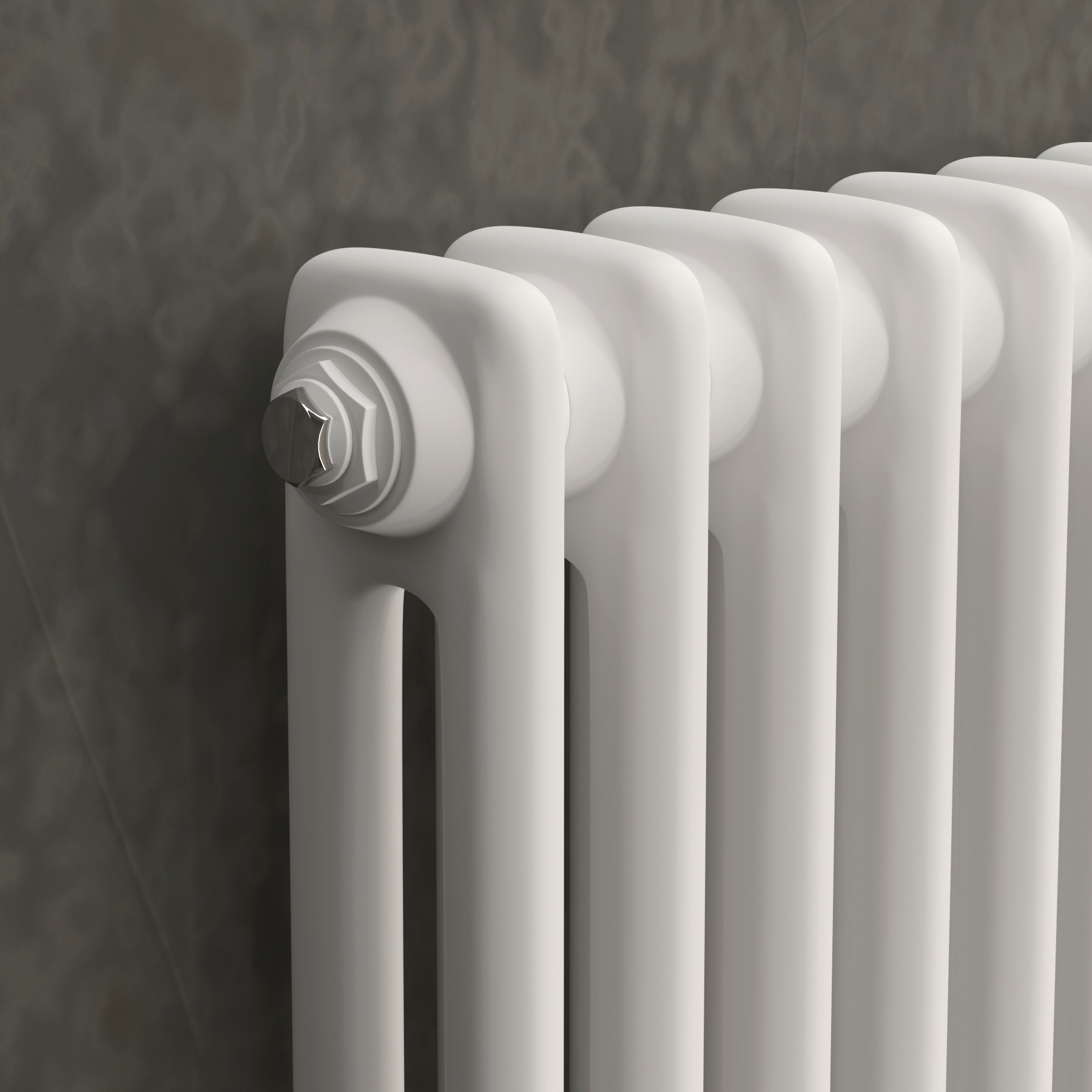Fluxx White Horizontal Double Column Radiator - 600 x 605mm