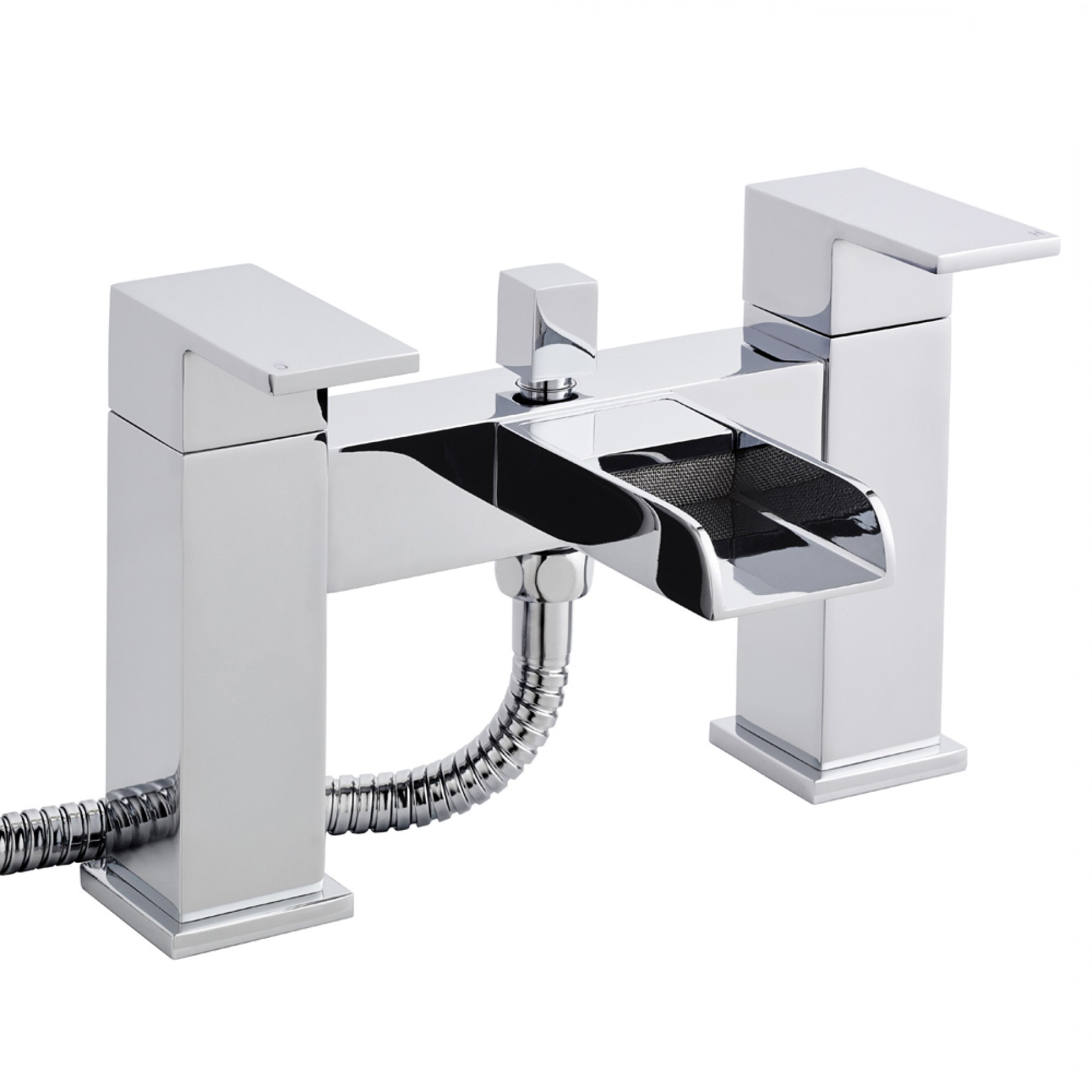 Cascade Strike Open Spout Bath Shower Mixer Tap - Chrome