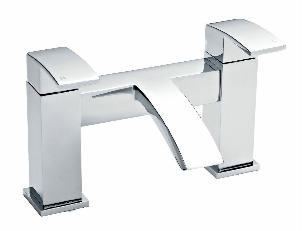 Vibe Sinclair Deck Mounted Bath Filler Tap - Chrome