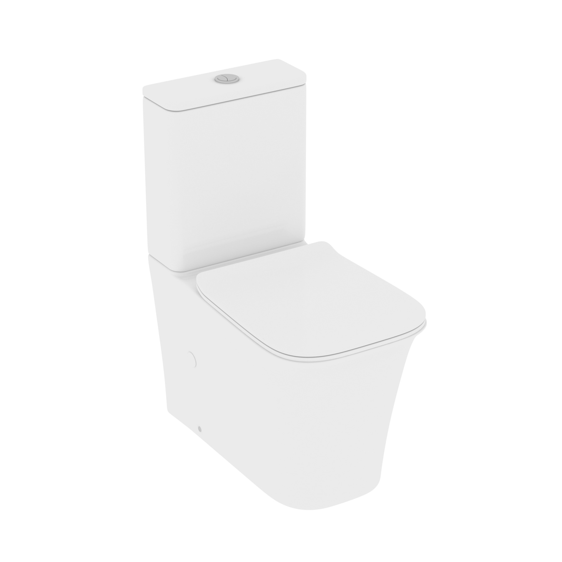 Orion Close Coupled Rimless Toilet and Slim Soft Close Seat with Cistern
