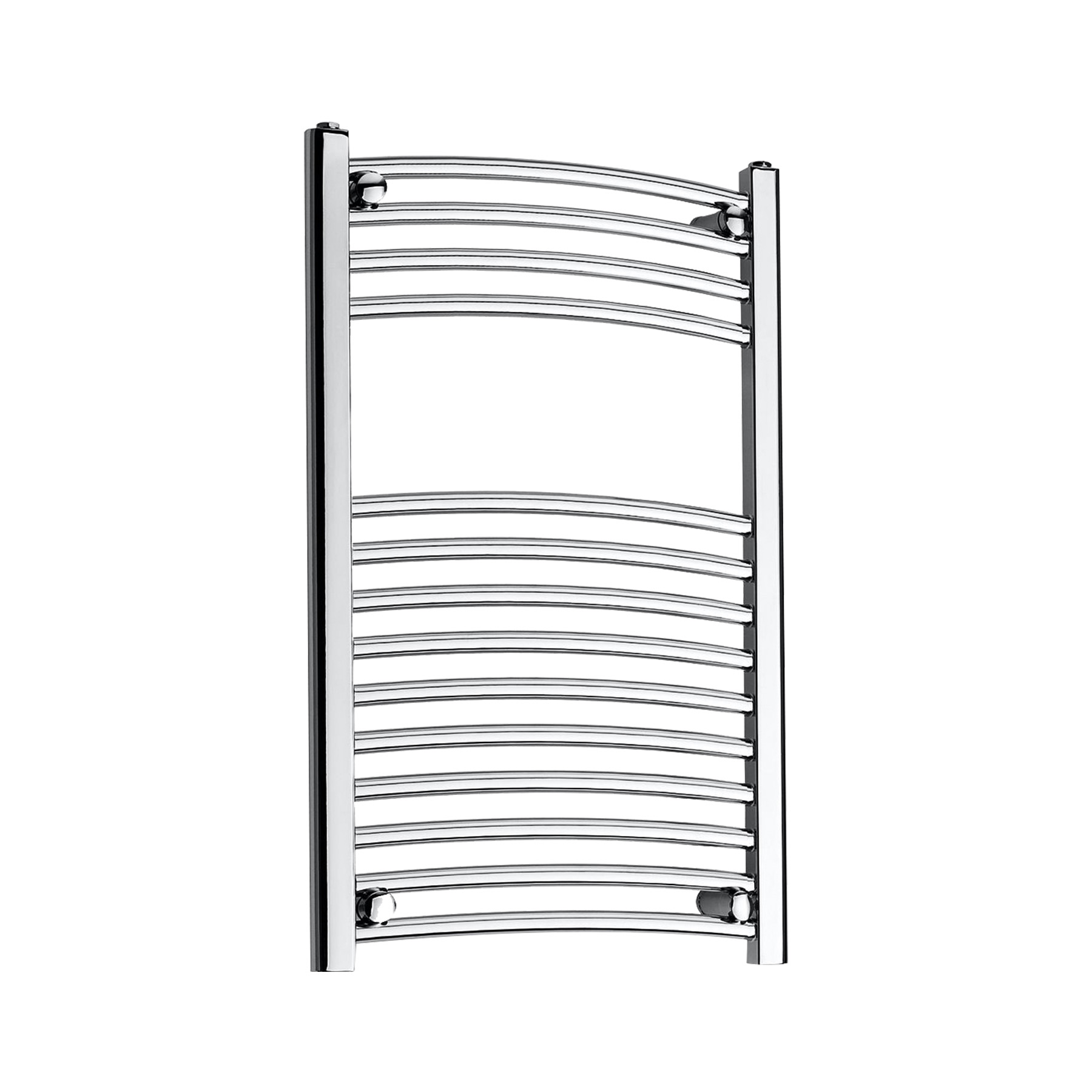 Arno Heated Towel Rail 800 x 400mm Curved Ladder -  Chrome 