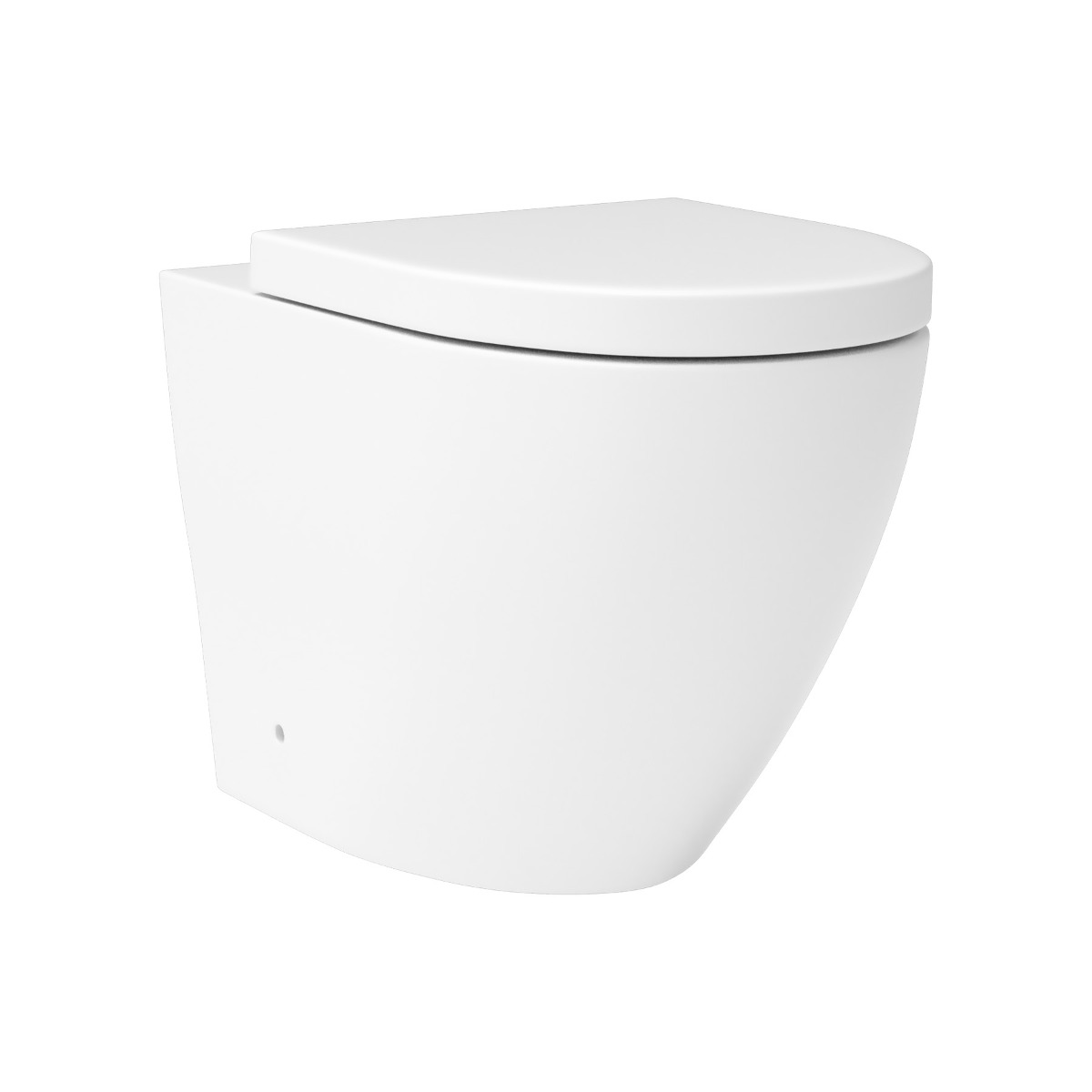 Comfort Height Back to Wall Toilet Rimless Pan with Soft Close Seat & Concealed Cistern - Elva