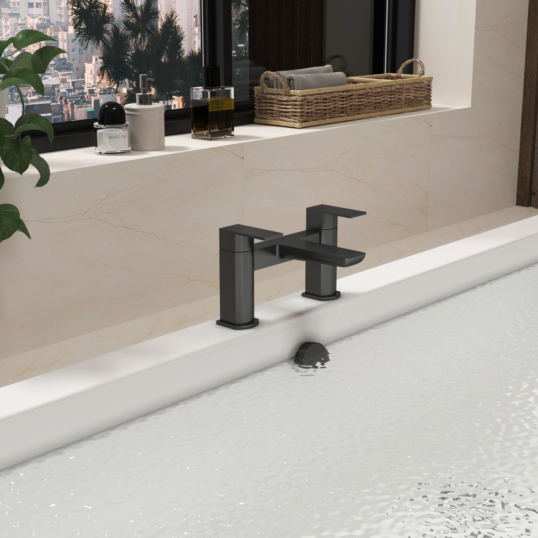 Muro Deck Mounted Bath Filler Tap