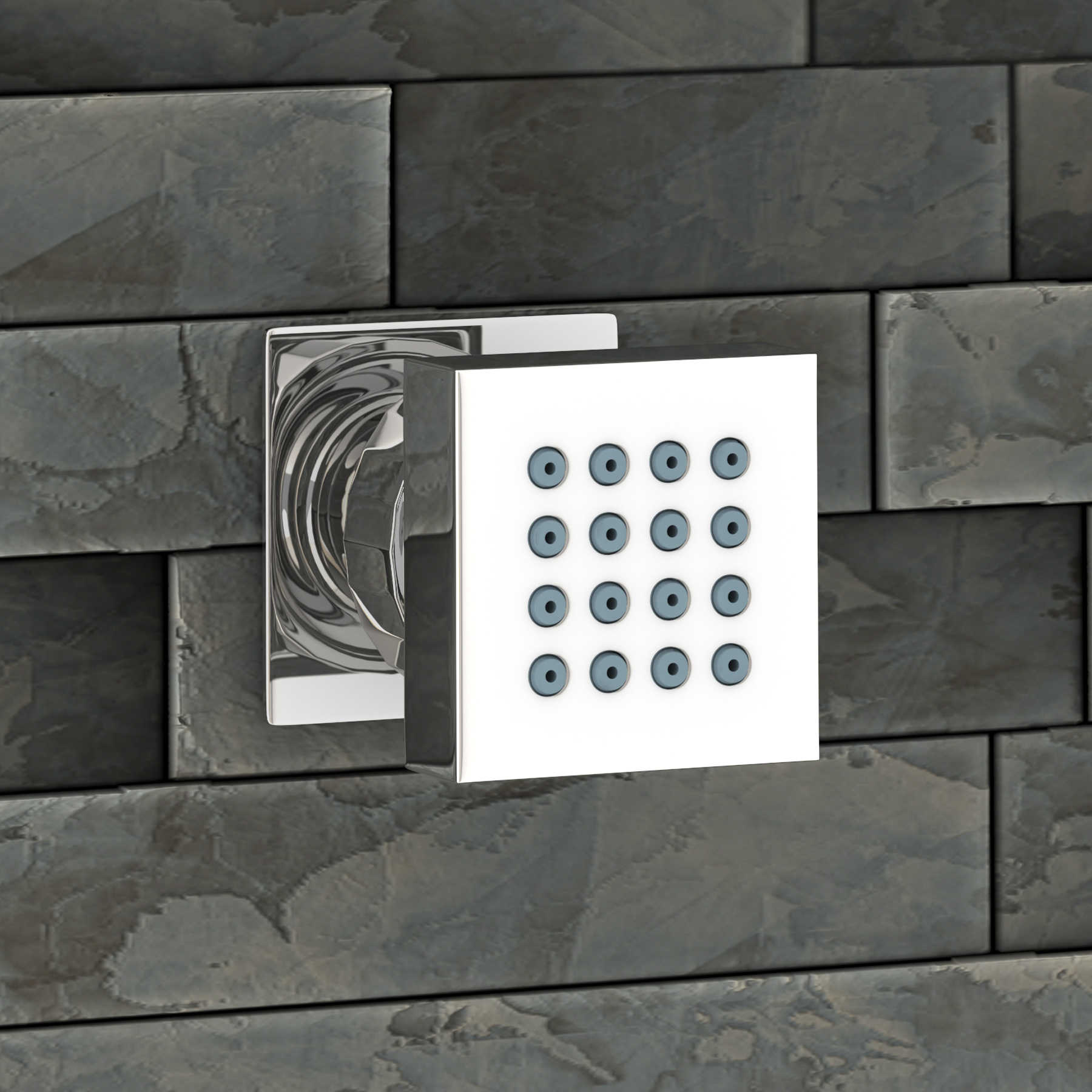 Chrome Square Shower Body Jet 