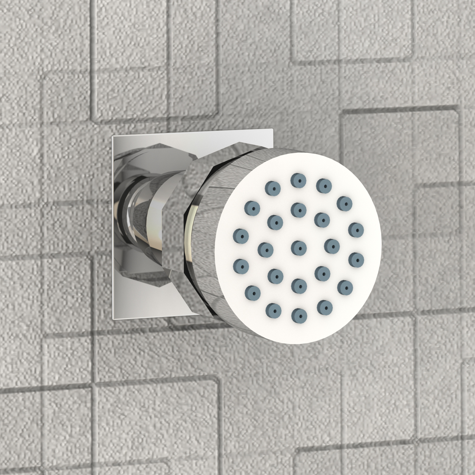 Chrome Round Shower Body Jet 