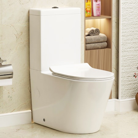 Form Rimless Short Projection Toilet & Soft Close Seat
