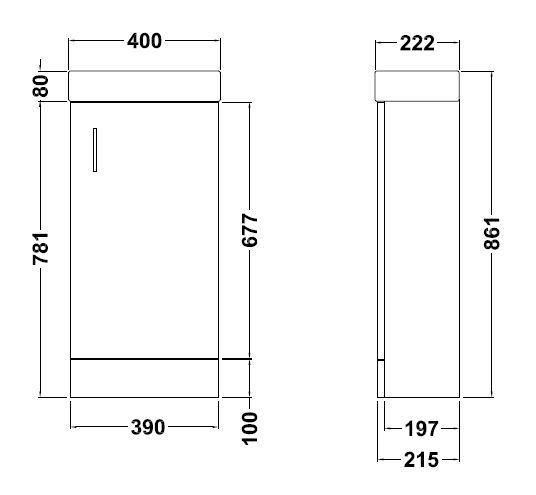 1200 x 700mm Single Sliding Shower Enclosure Suite with Como Vanity Unit & Toilet
