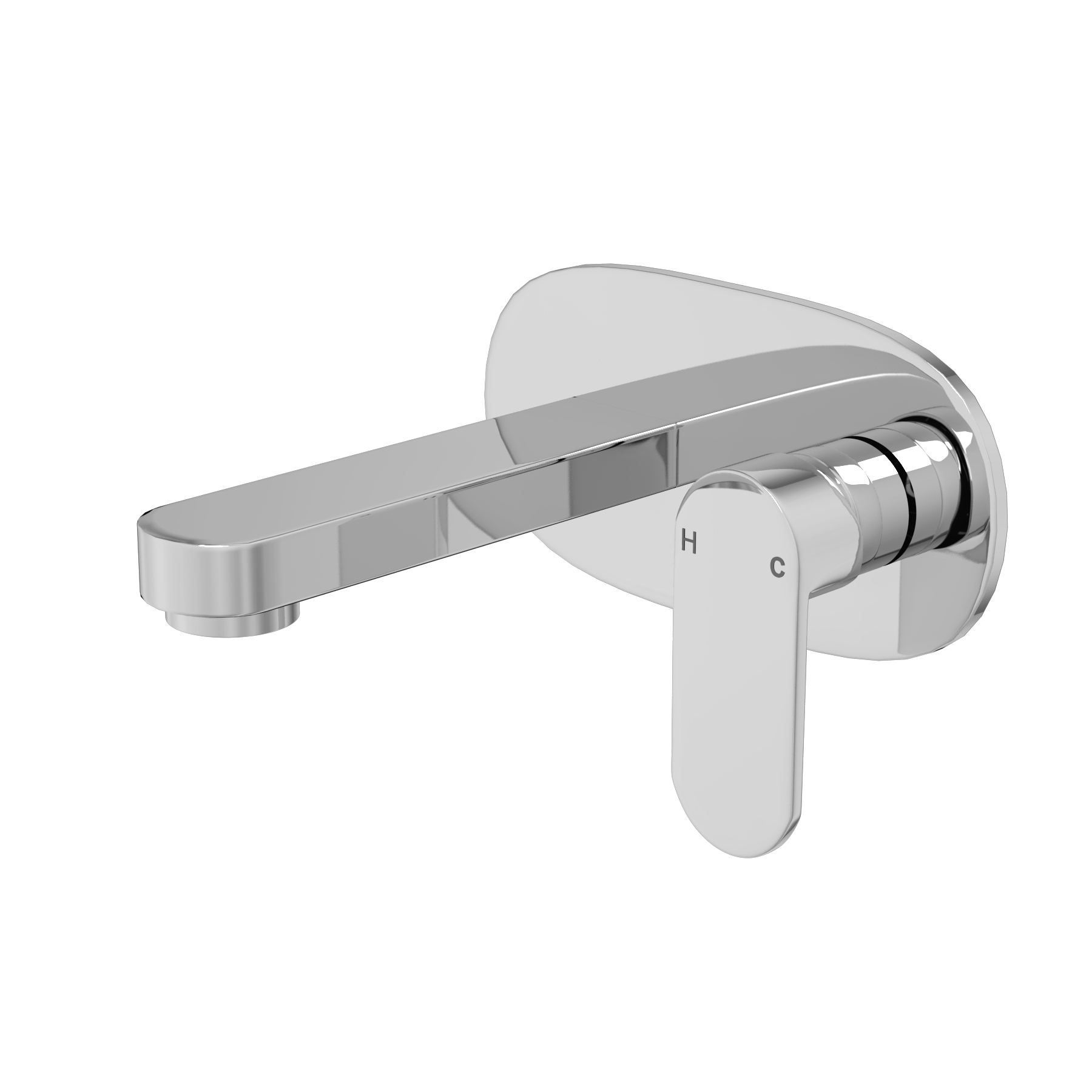 Cassellie Filo Wall Mounted Basin Mixer Tap Elegant Design - Chrome