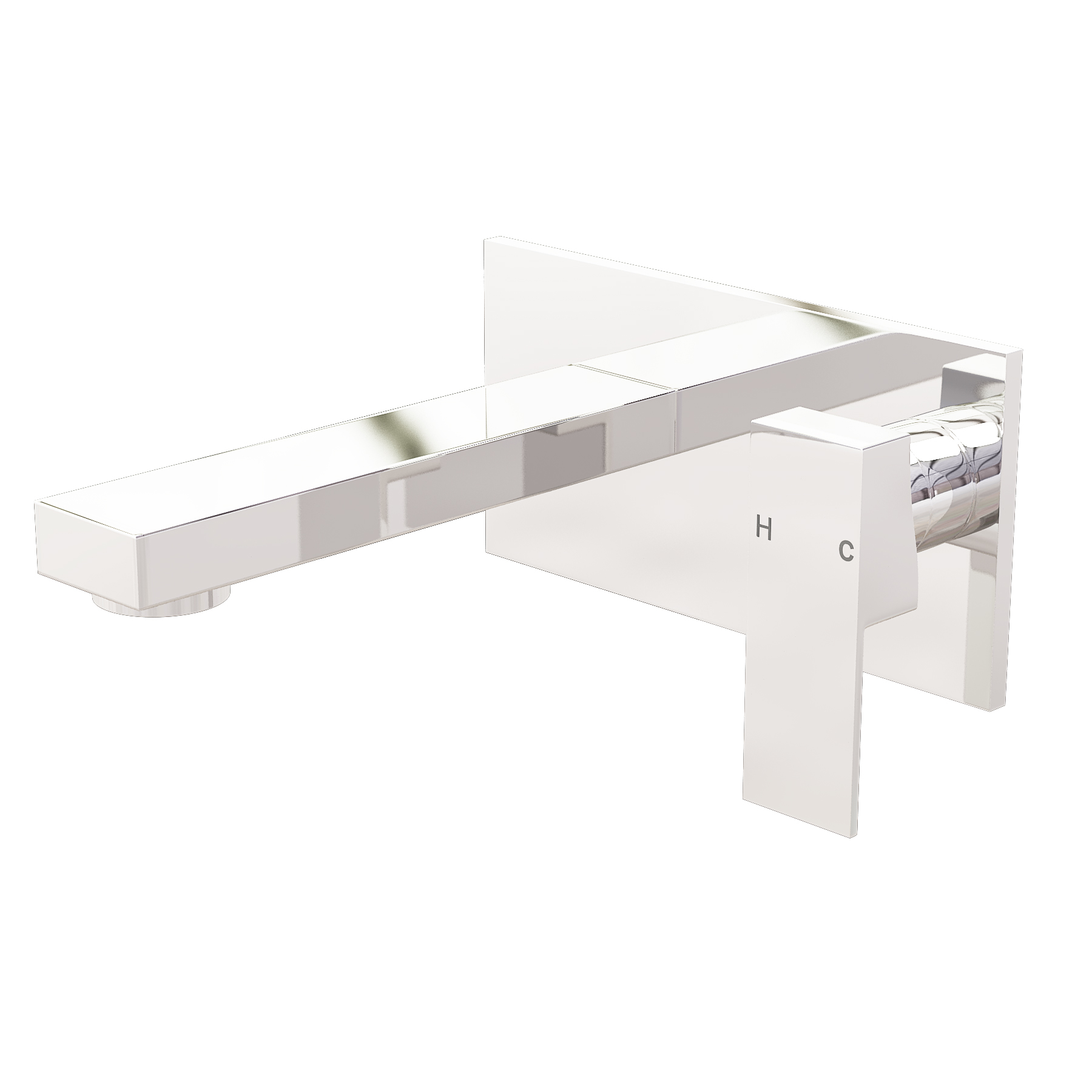 Cassellie Form Wall Mounted Basin Mixer Tap Elegant Design - Chrome