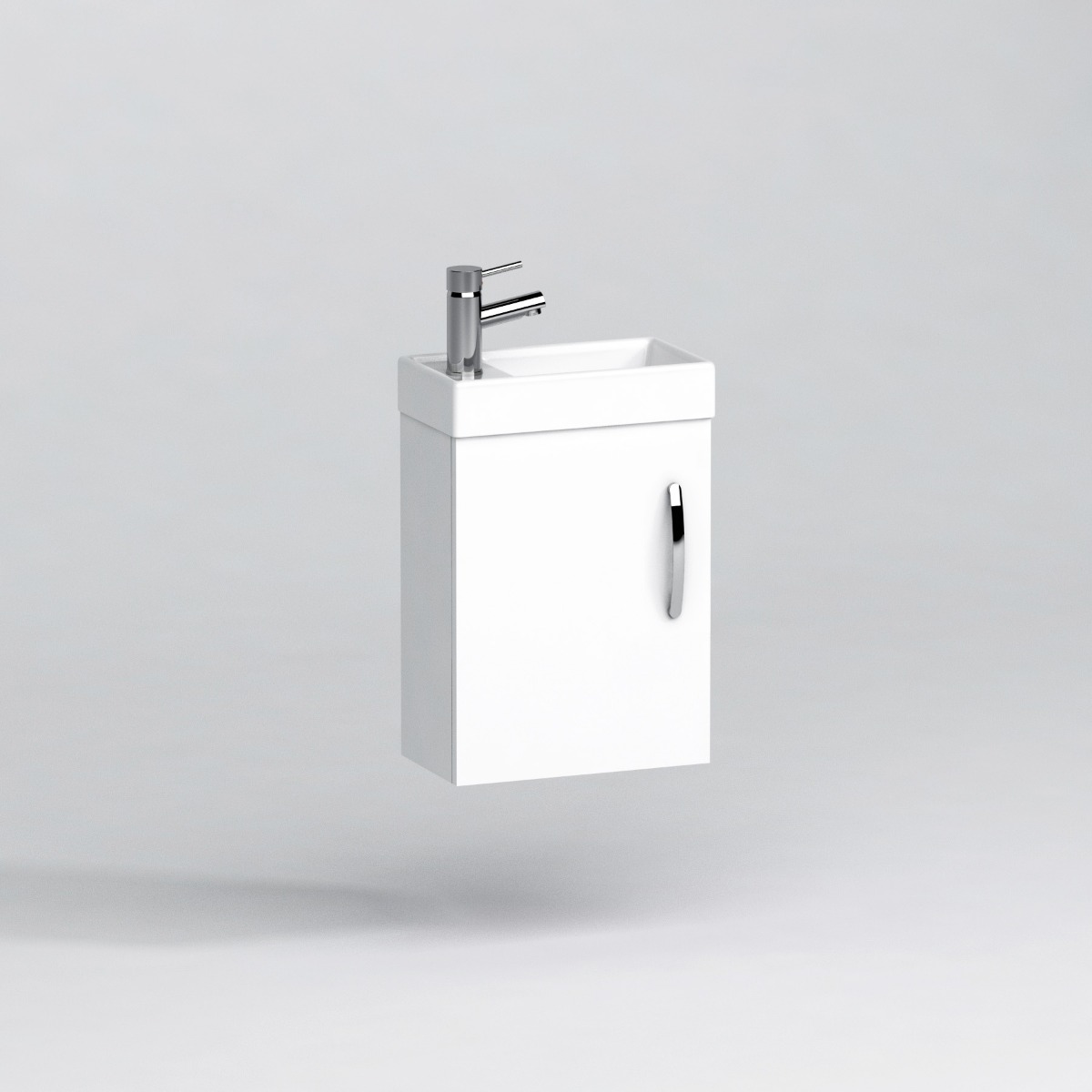 900mm Wet Room Shower Screen Enclosure Suite with Como Vanity Unit & Rimless Toilet