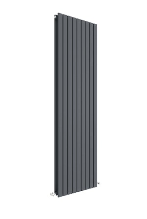 Modern Anthracite Square Double Panel Vertical Designer Radiators 1800 x 528mm