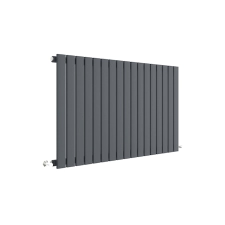 Arno Anthracite Square Single Panel Horizontal Designer Radiators - Multiple Sizes