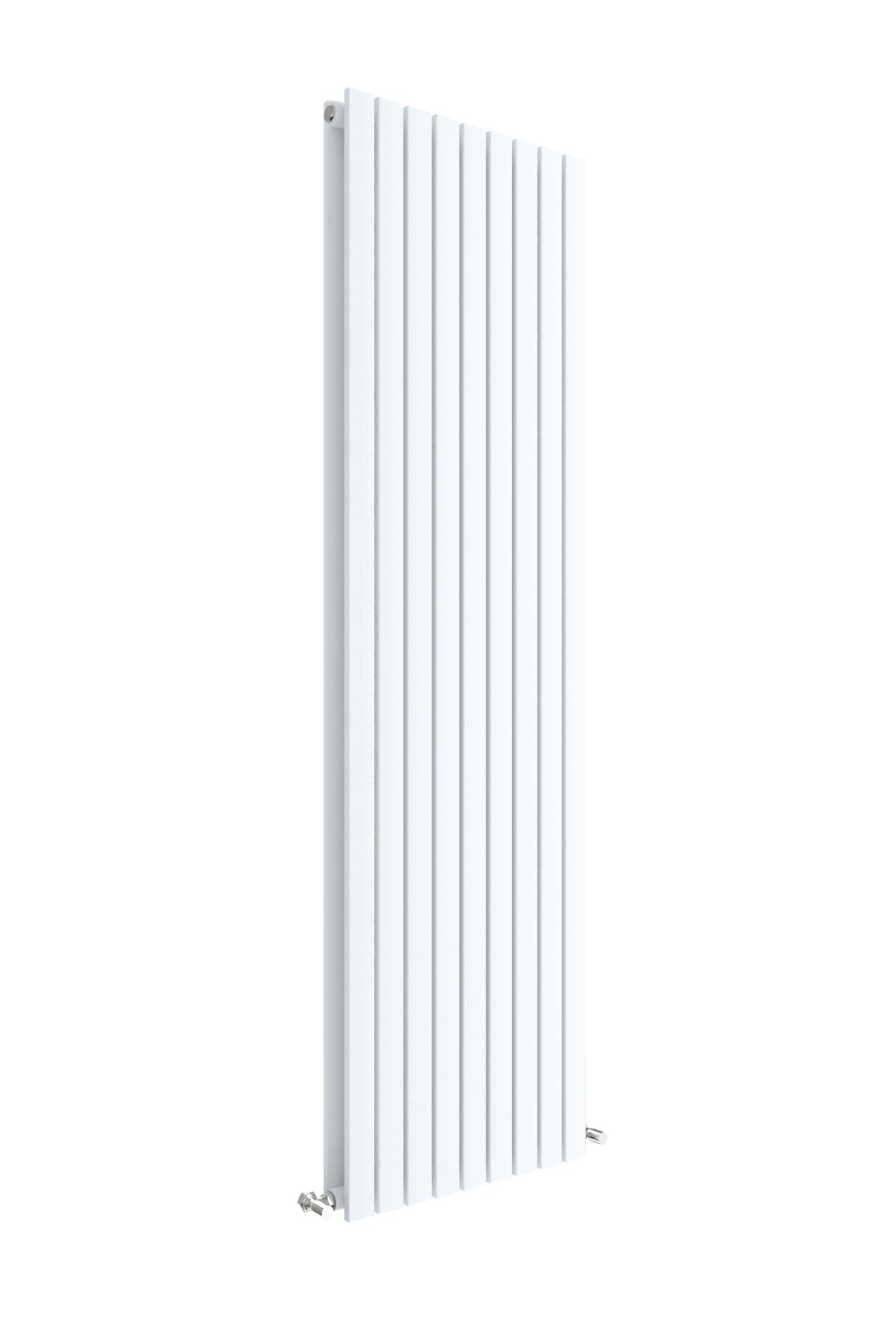 Arno Satin White Square Double Panel Vertical Designer Radiators 1800 x 528mm