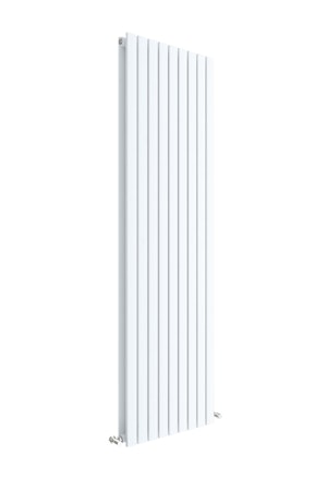 Modern Satin White Square Double Panel Vertical Designer Radiators 1800 x 528mm