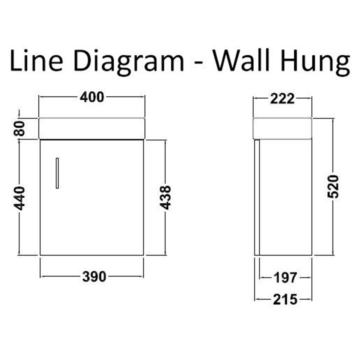 Cloakroom Suite 400mm Gloss White 1 Door Wall Hung Vanity Unit Basin & Elva Wall Hung Toilet Toilet