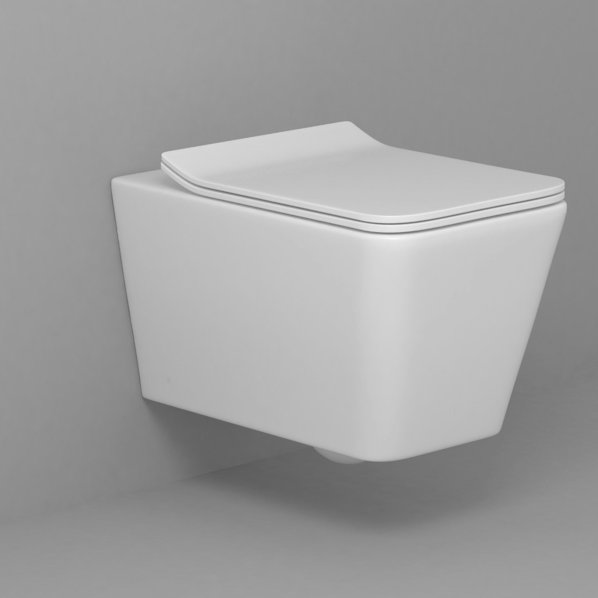 Elena Rimless Wall Hung Toilet with Slim Soft Close Seat & Wall Hung