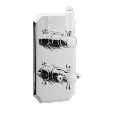 Nuie Chrome Twin Thermostatic Shower Valves