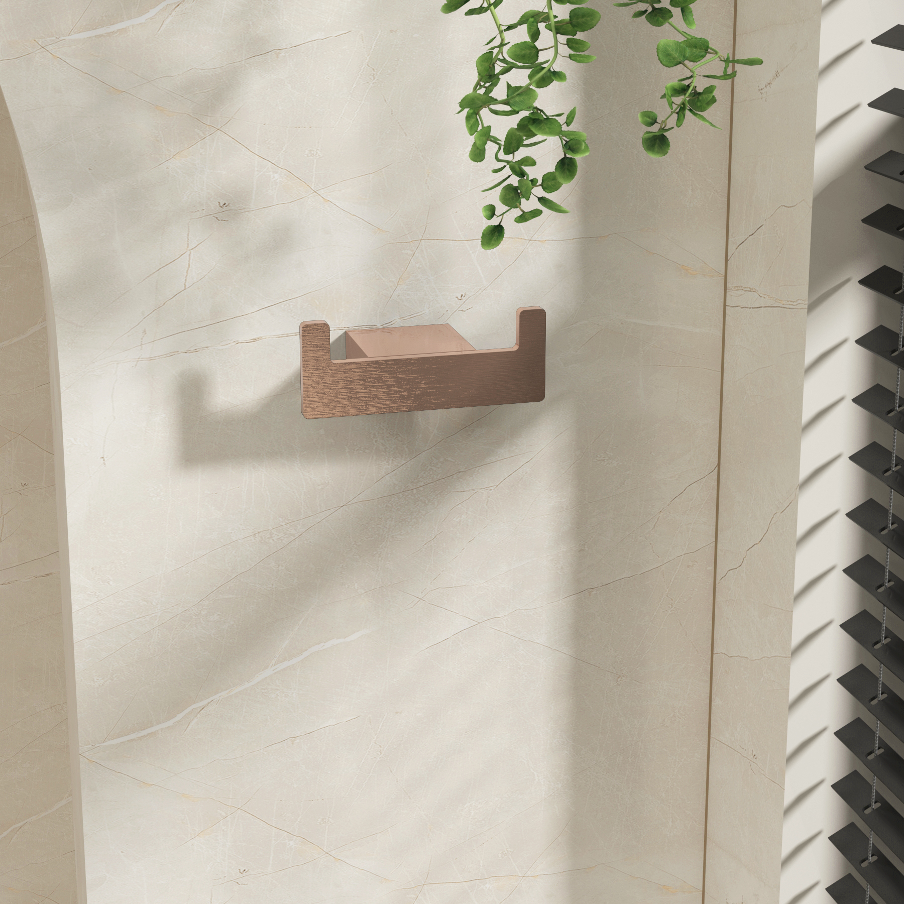 Brushed Bronze Wall Mounted Robe Hook