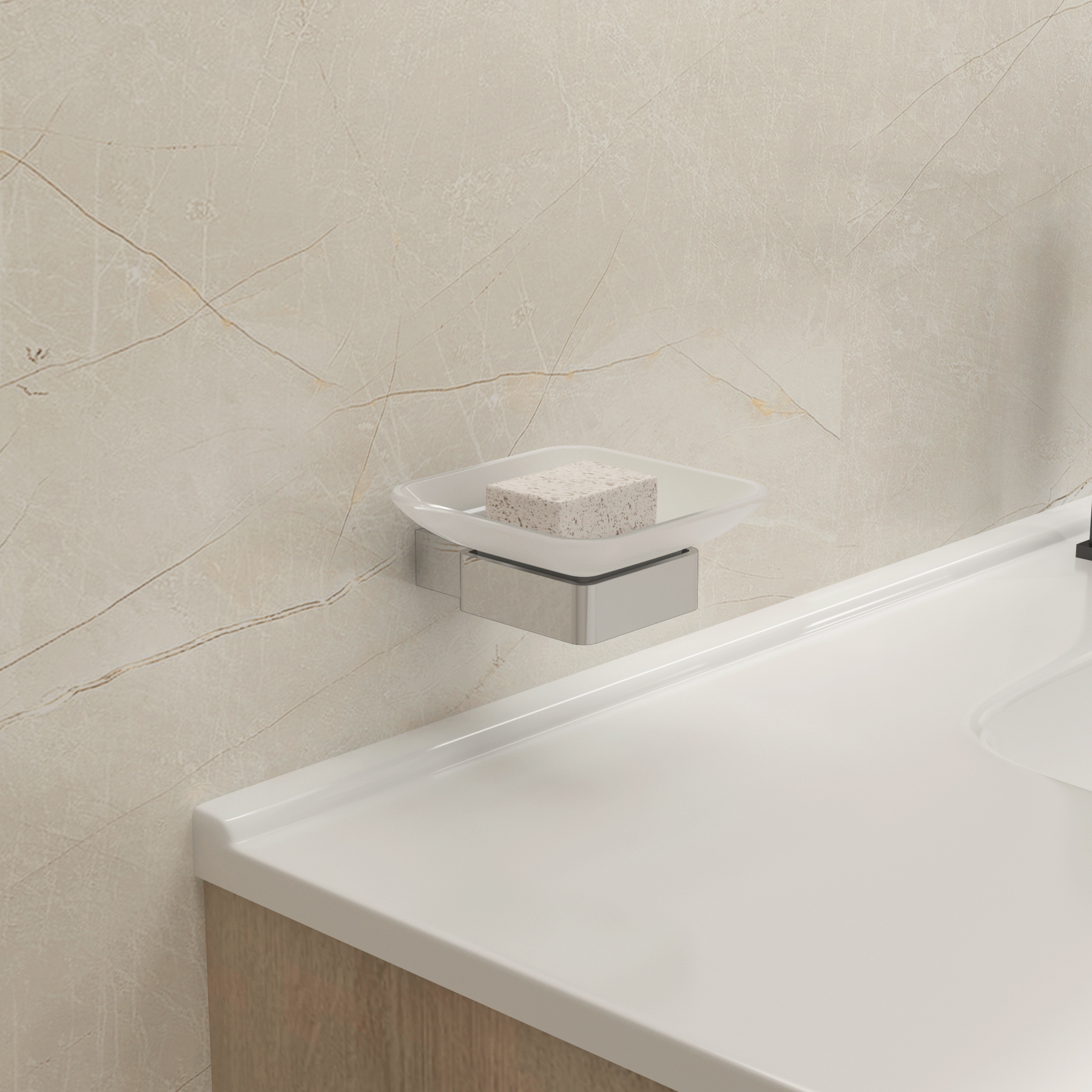 Chrome Wall Mounted Soap Dish Holder