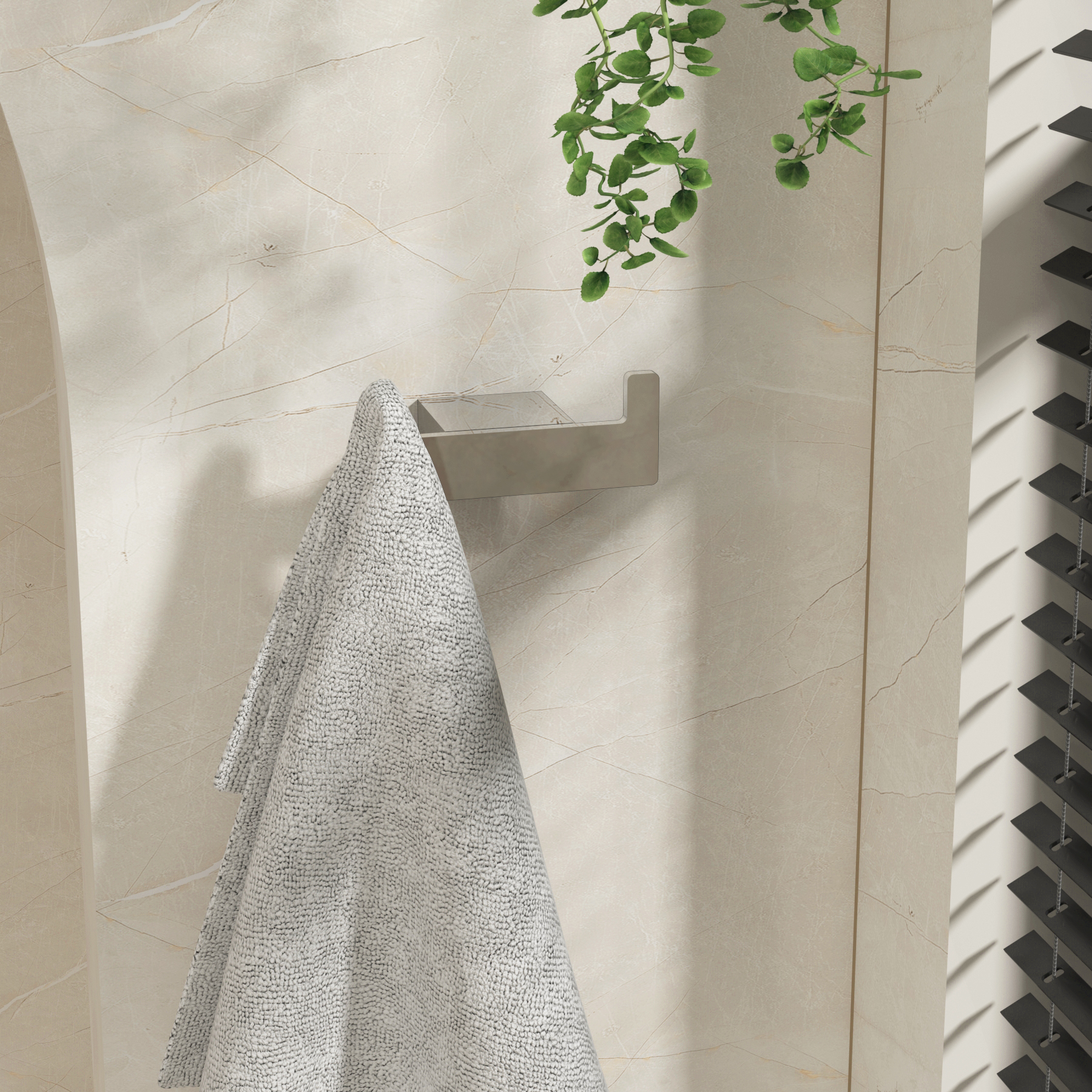 Chrome Wall Mounted Robe Hook