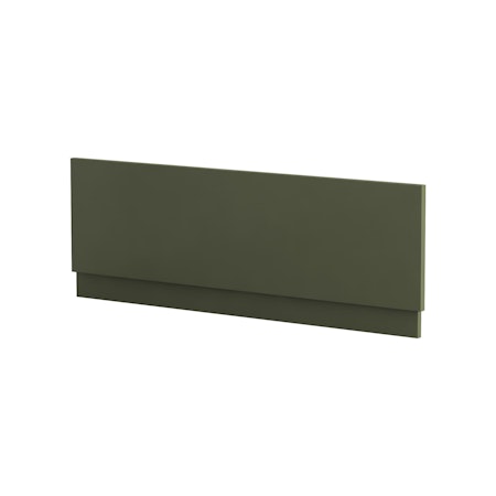 Modena 1800mm Satin Green MDF Straight Front Bath Panel - Wooden