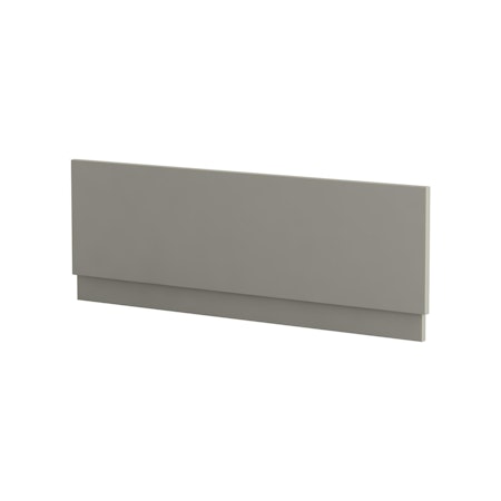 Modena 1800mm Satin Grey MDF Straight Front Bath Panel - Wooden
