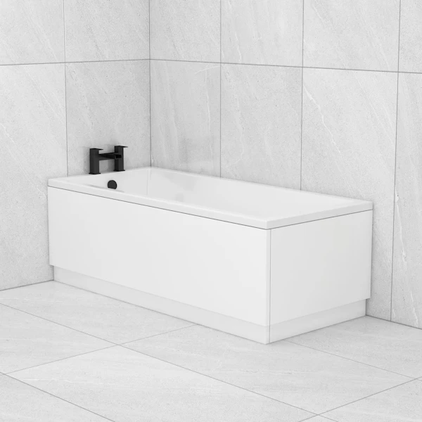 Cesar Acrylic Single Ended Square Edged bath Tub - Various Sizes