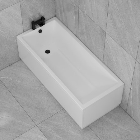 Cesar Acrylic Square Single Ended bath in Various Sizes + Optional MDF Panels
