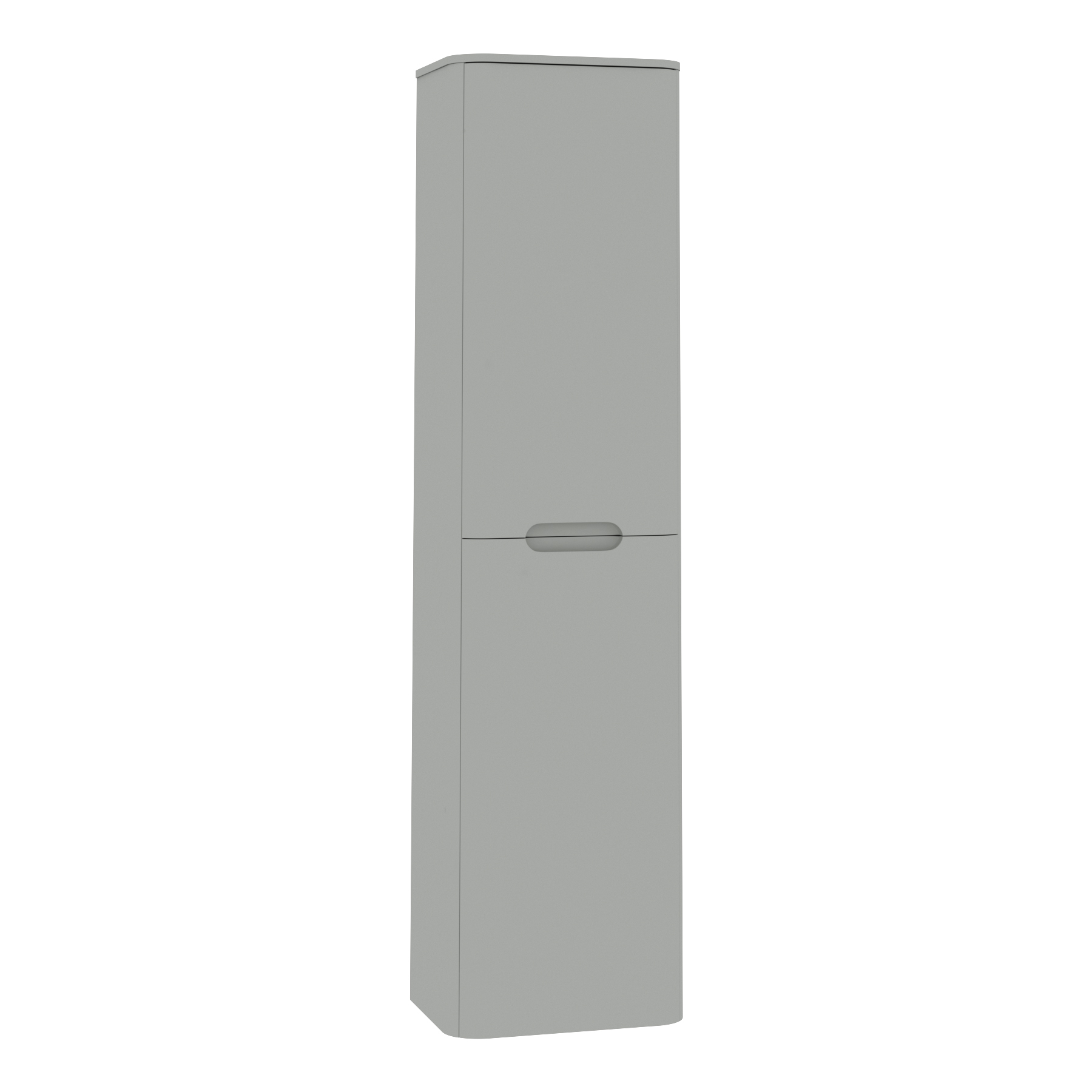 Venice 1400 x 350mm Dove Grey 2 Door Groove Handle Wall Hung Tall Unit