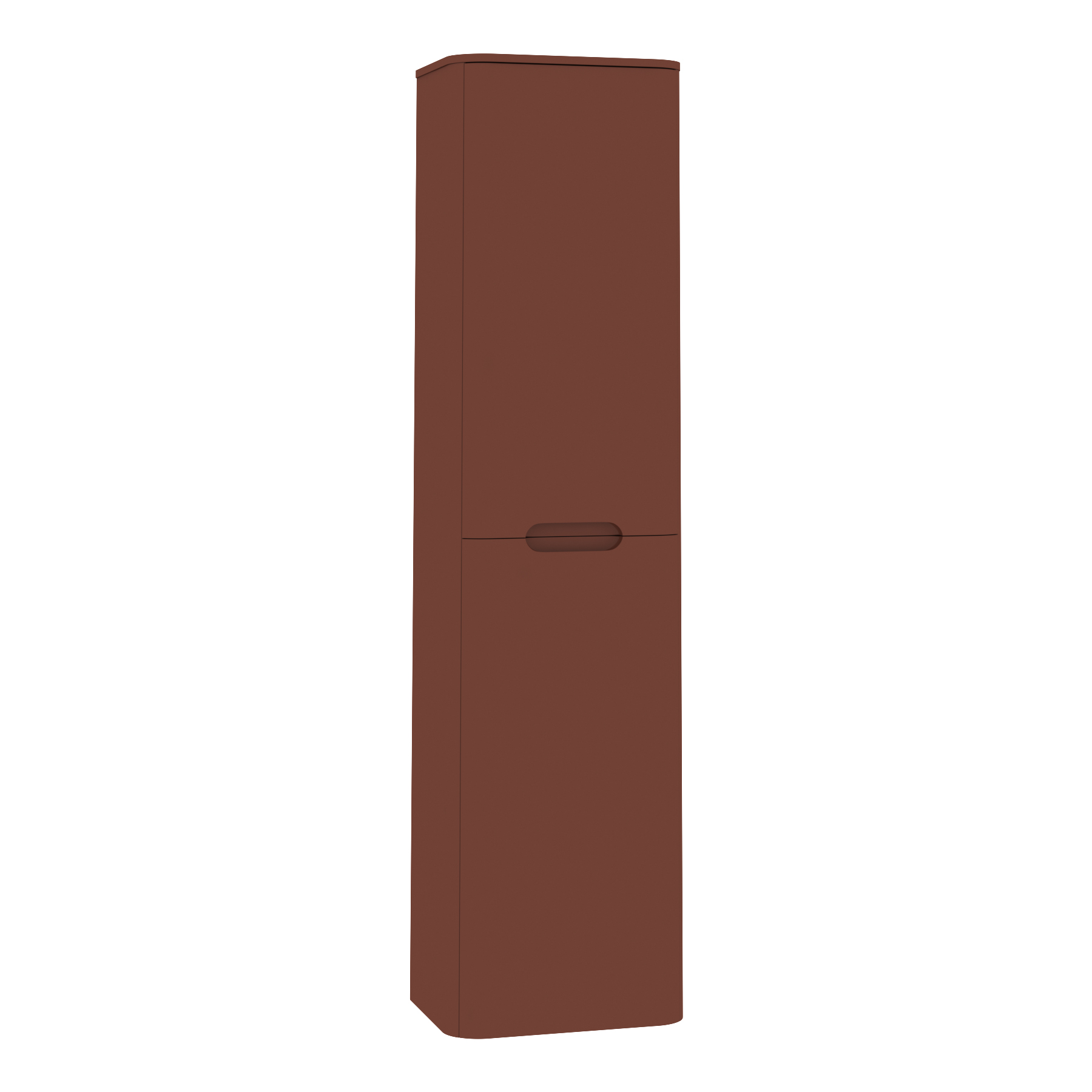 Venice 1400 x 350mm Terracotta Clay  2 Door Groove Handle Wall Hung Tall Unit