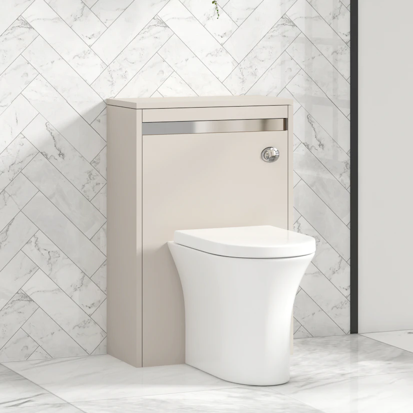 High Rise Wc Unit Orion 540mm Warm Taupe BTW WC Unit with Breeze Rimless Toilet Pan ...