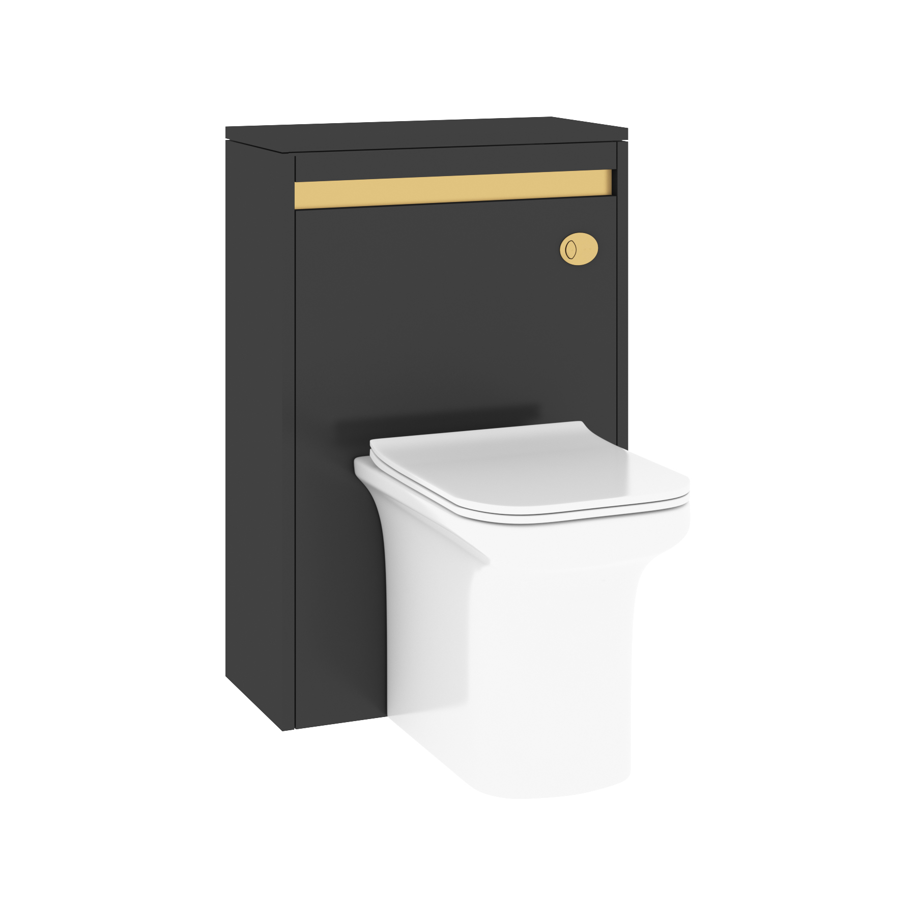 Orion 540mm BTW WC Unit With Rimless Toilet Seat - Multiple Colours, Various Pans & Accent Trims