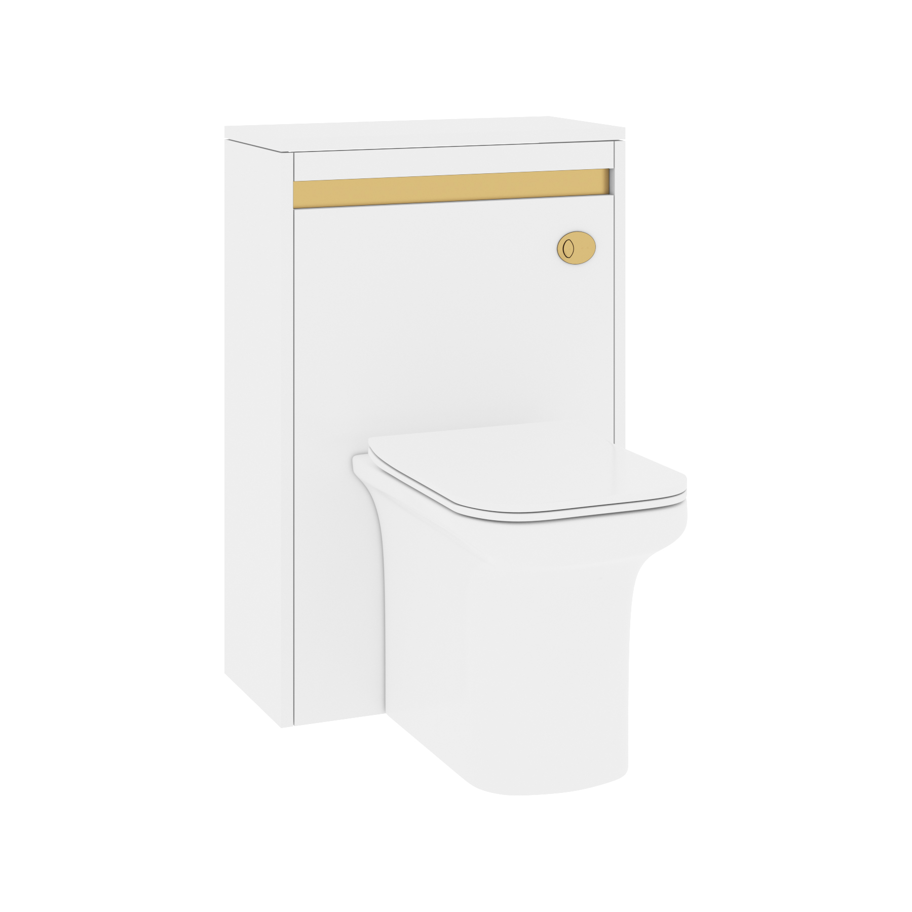 Orion 540mm Matt White BTW WC Unit With Rimless Toilet Seat and Various Pans
