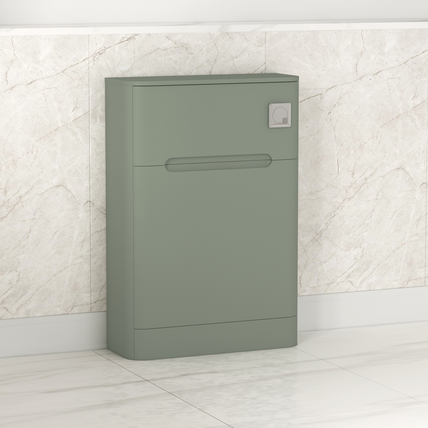 Venice 550mm Satin Green BTW Back To Wall Toilet WC Unit