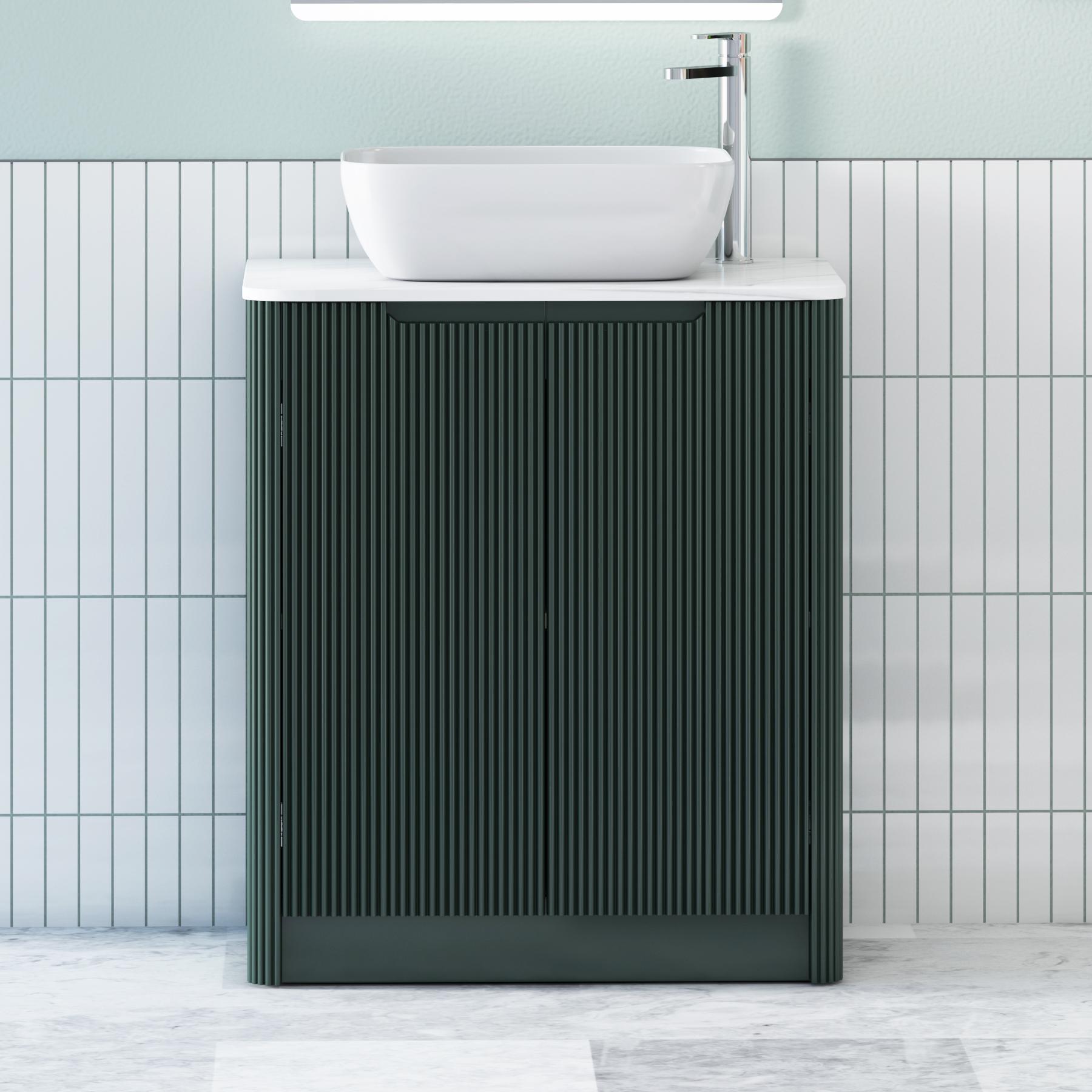 Avenza 2 Door Floor Standing Vanity Unit – Multiple Sizes, Colours, Worktop & Basins Options