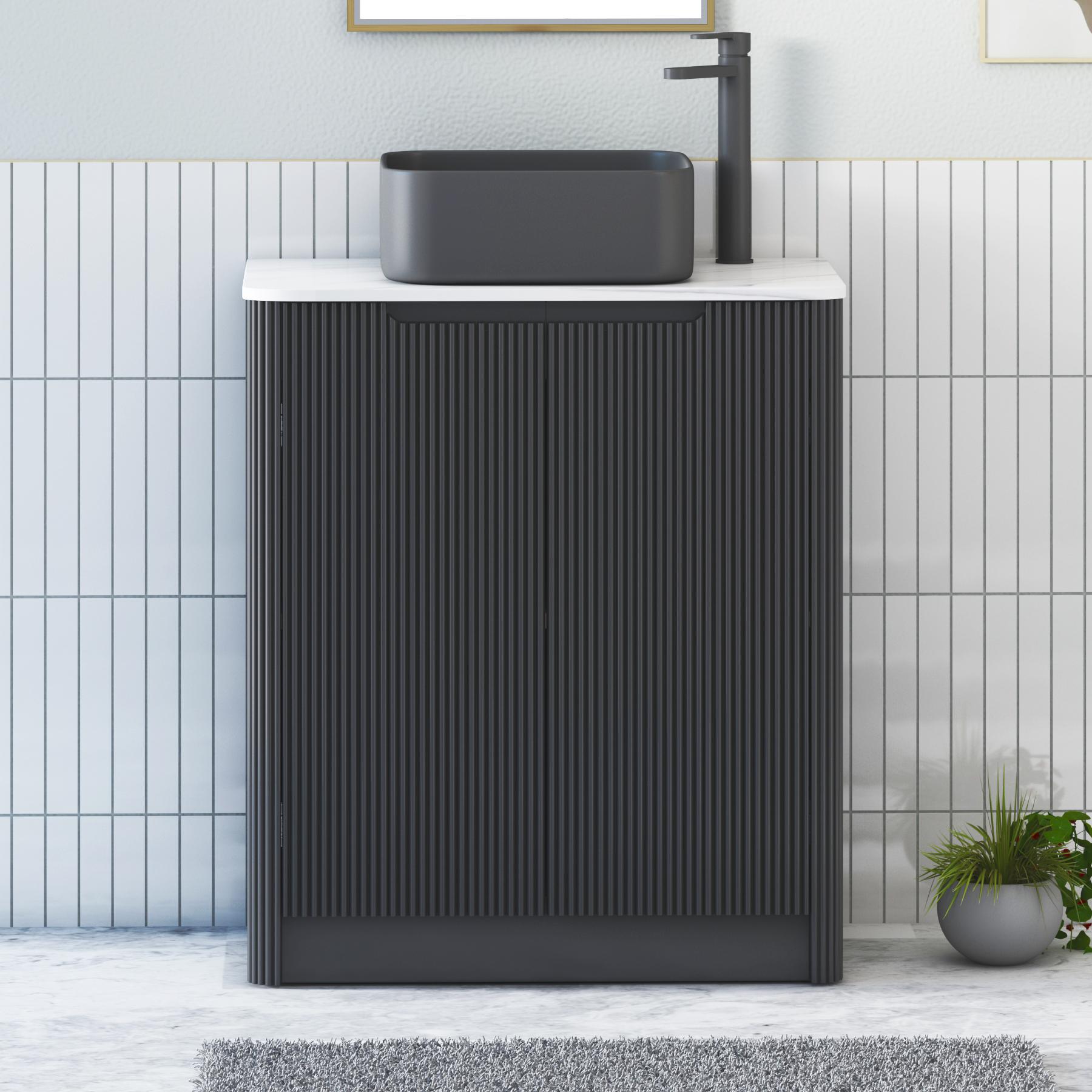 Avenza 2 Door Floor Standing Vanity Unit – Multiple Sizes, Colours, Worktop & Basins Options