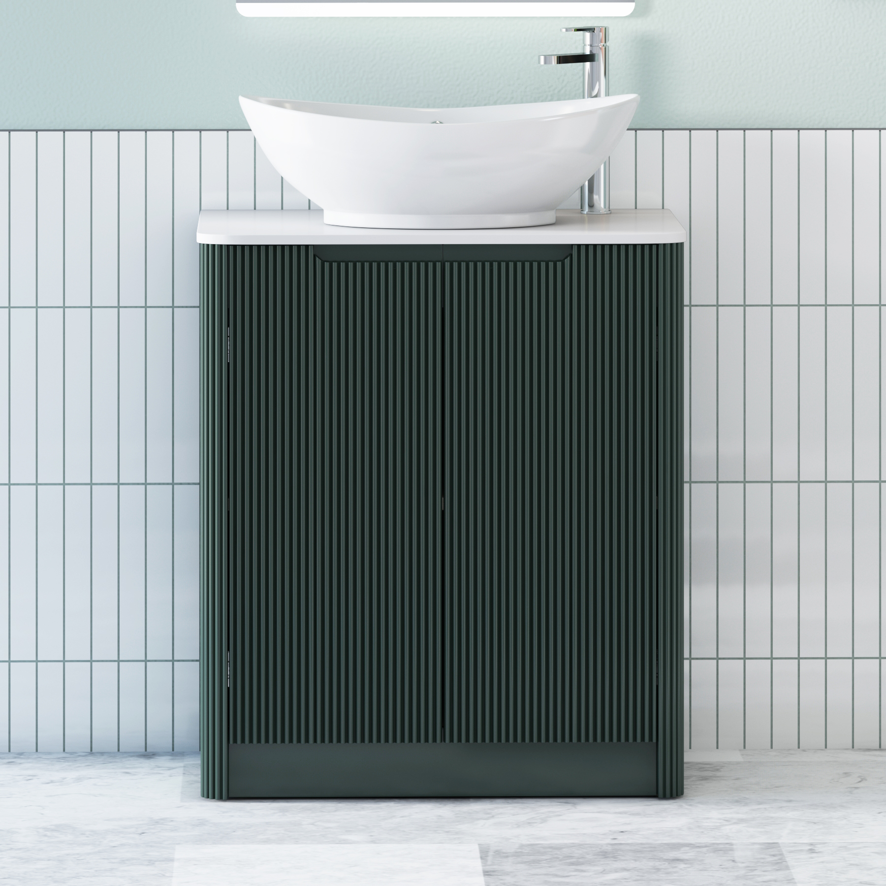 Avenza 2 Door Floor Standing Vanity Unit – Multiple Sizes, Colours, Worktop & Basins Options