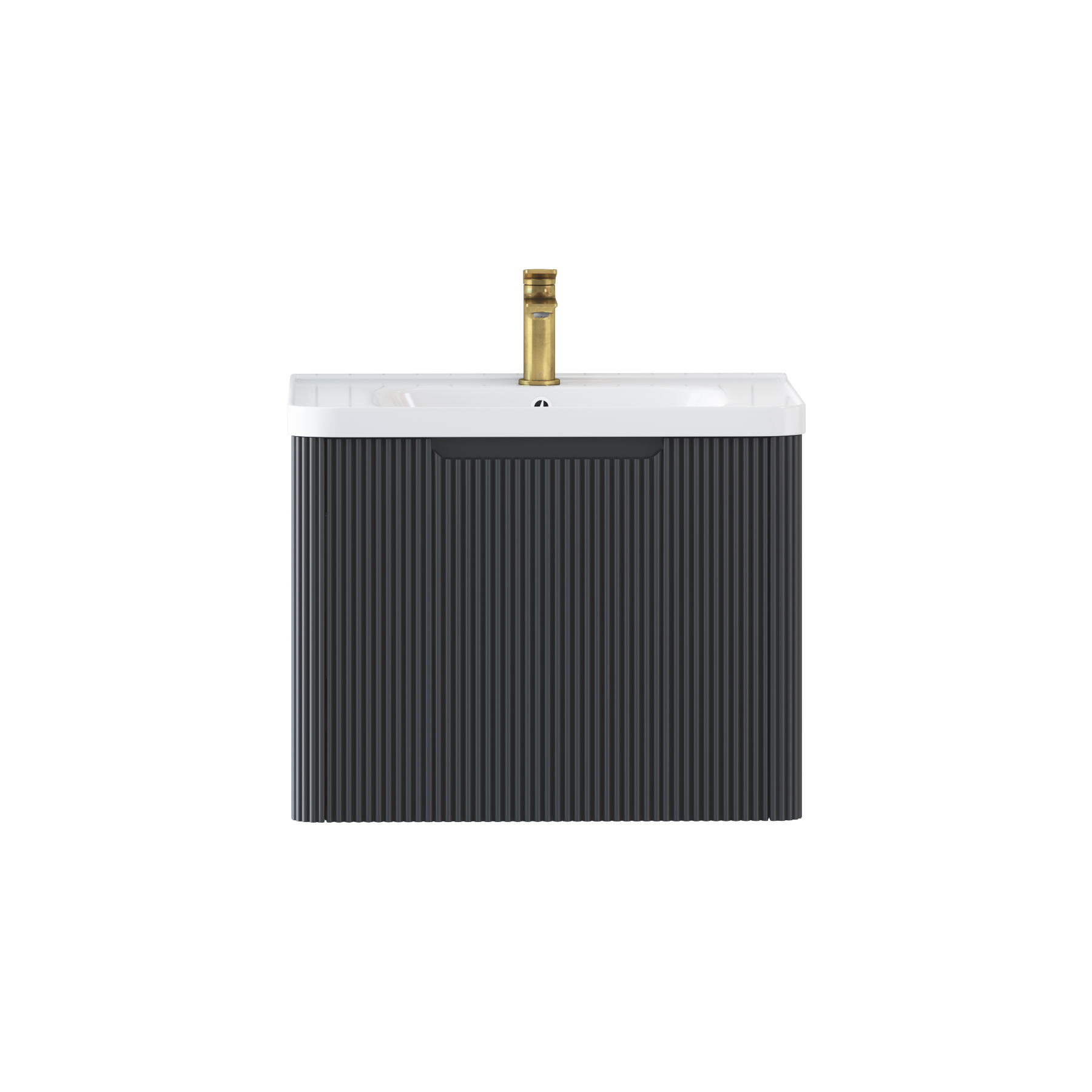 Avenza 600mm Wall Hung Vanity Sink Unit 1 Drawer with Ceramic Basin