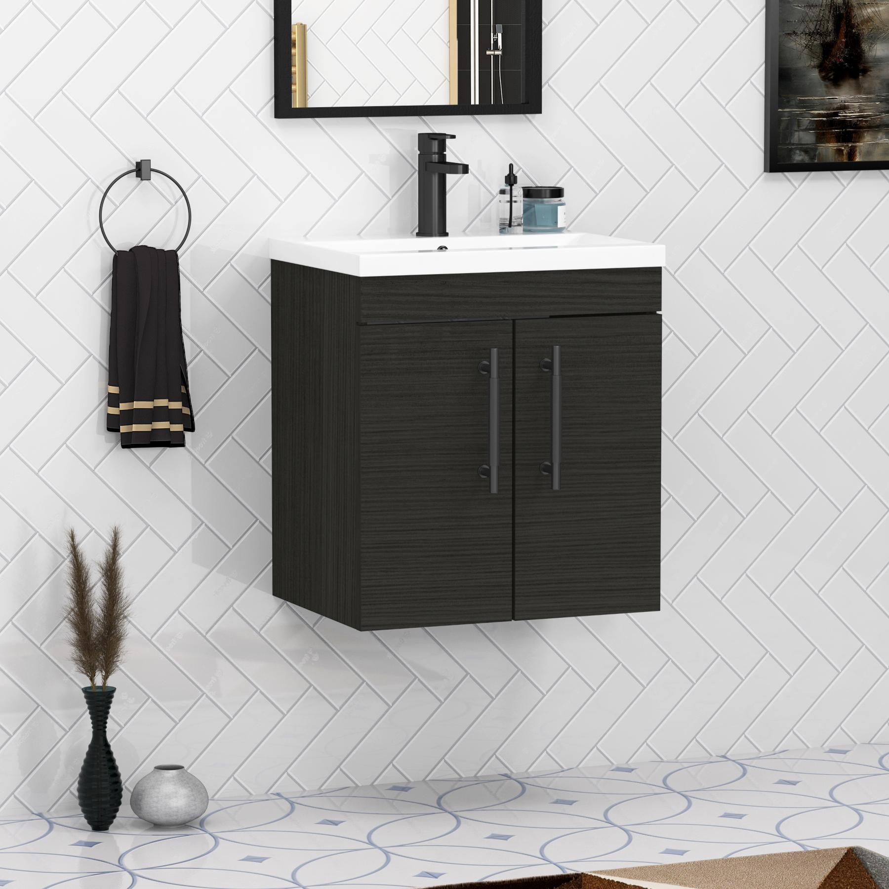 30 inch black bathroom clearance vanity with sink