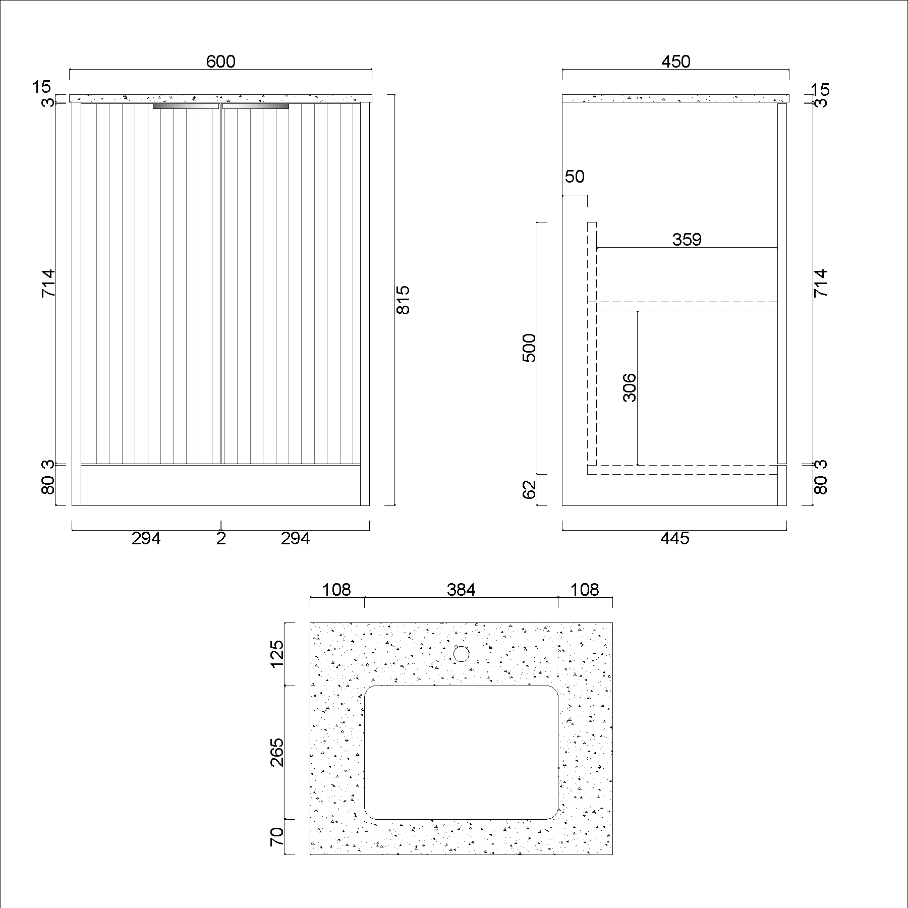 Evora Matt White Fluted Floor Standing Vanity Unit 2 Door with Matt Stone Basin - Multiple Size