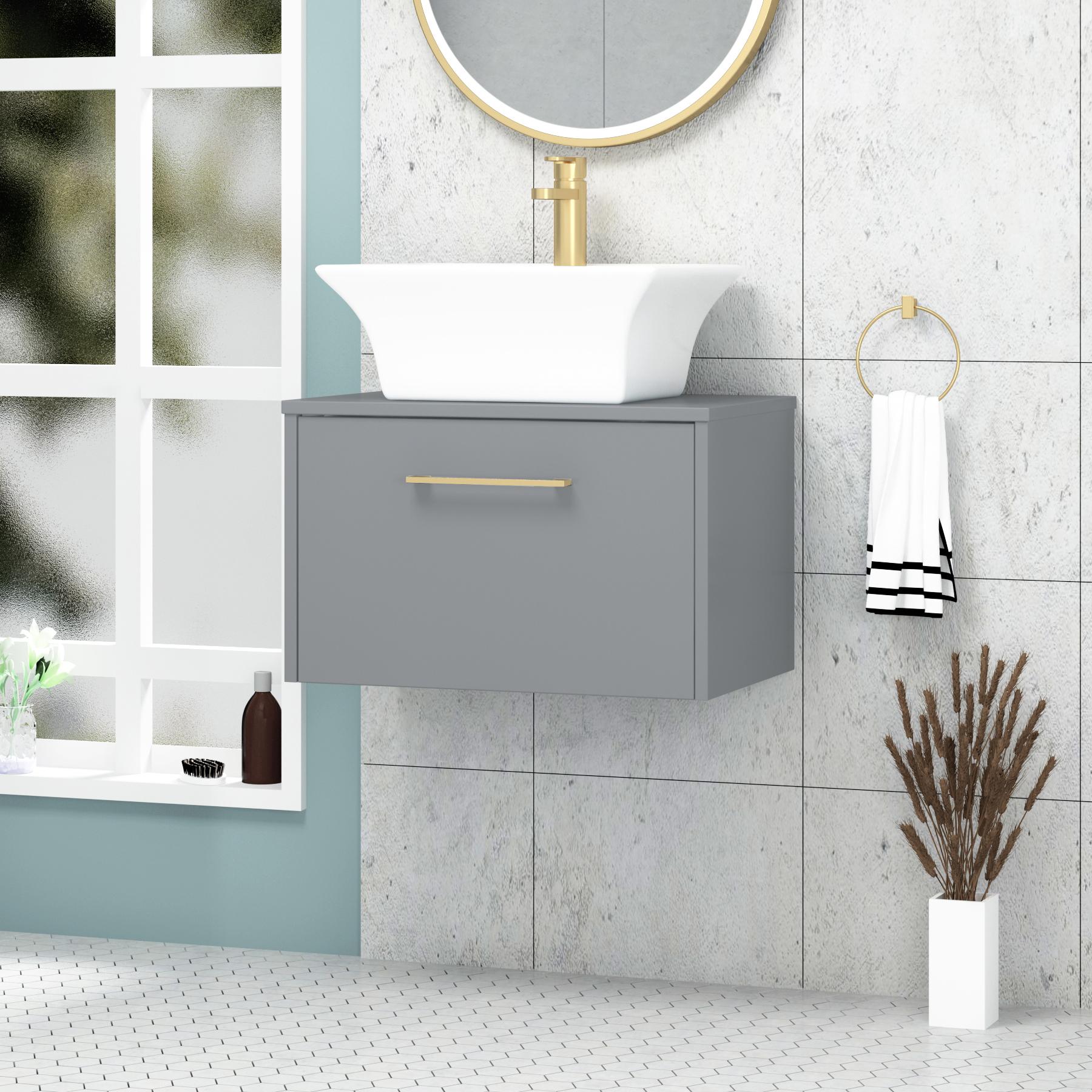 Wall shop hung vanity