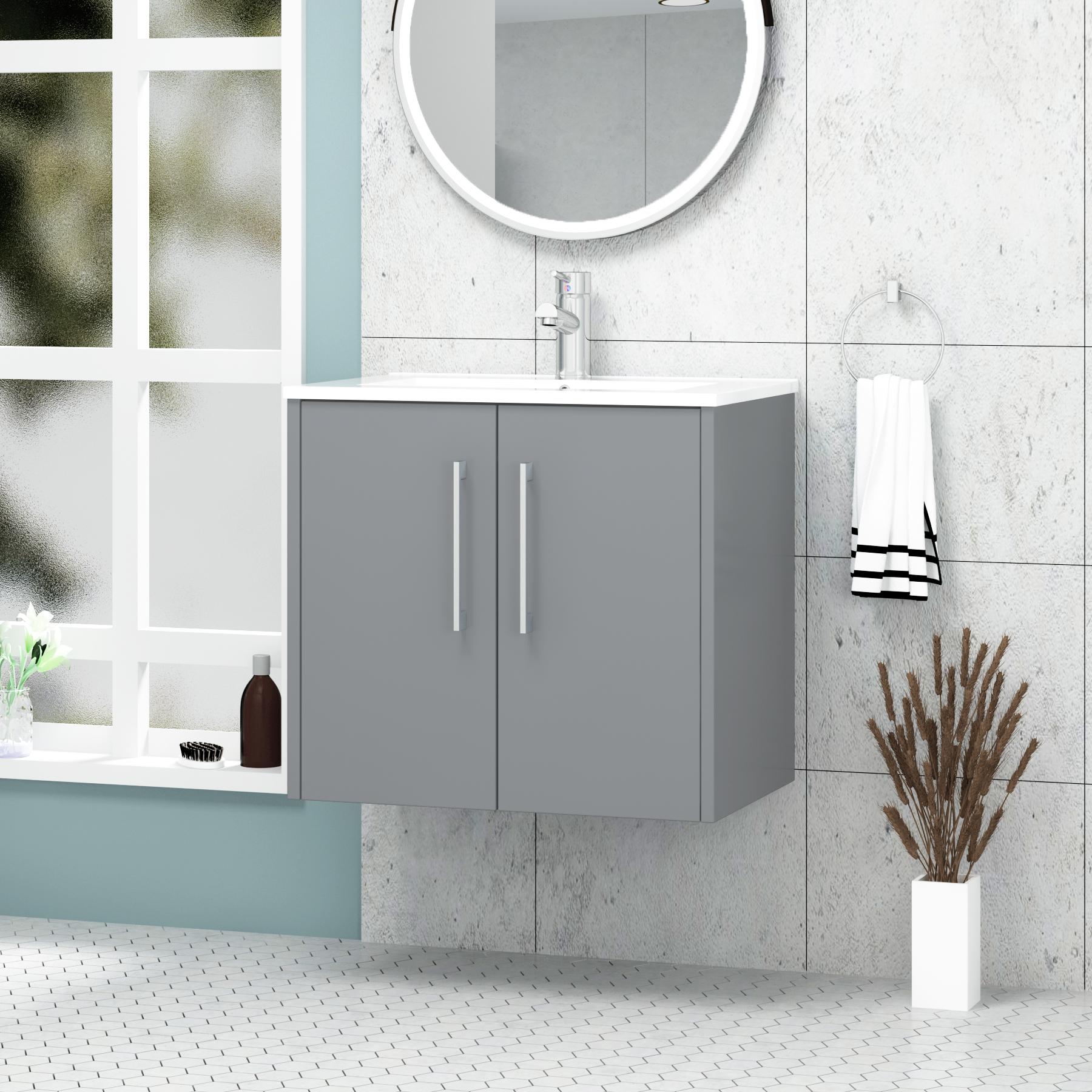 Wall hanging bathroom vanity deals