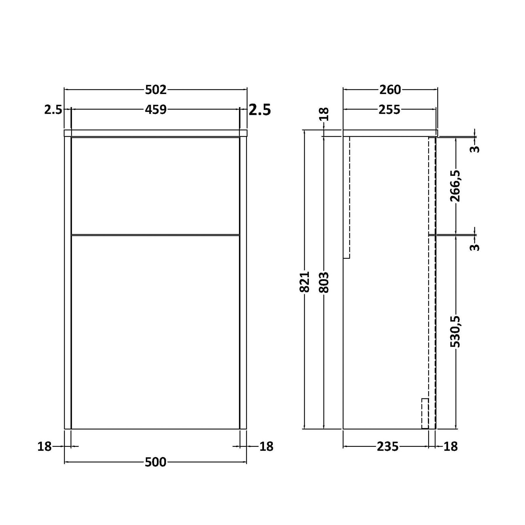 Milan 1000mm Electric Blue 2 Door Floor Standing Vanity Unit MidEdge