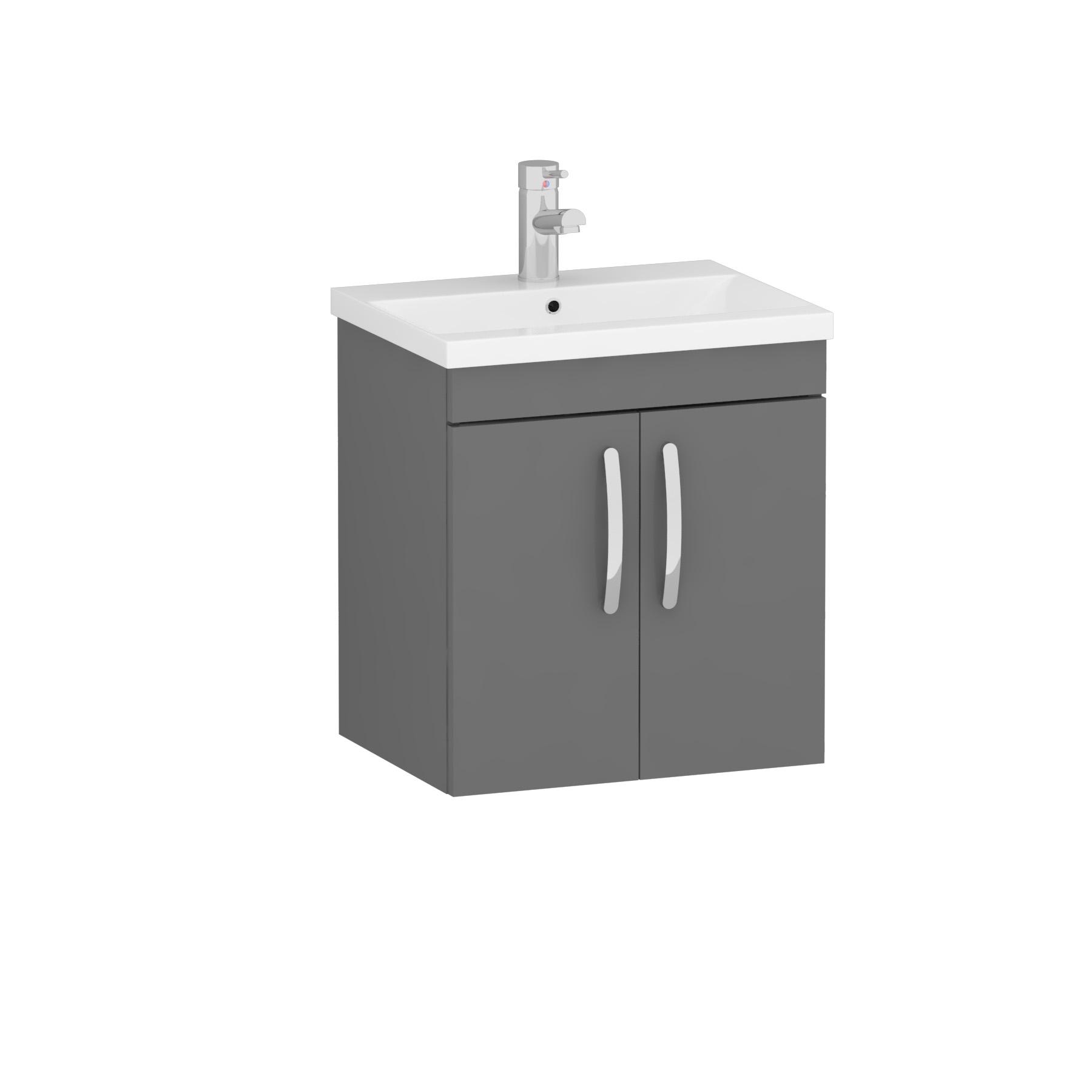700mm Double Sliding Quadrant Shower Enclosure Suite With Thermostatic Shower + Cube Toilet & Wall Hung Unit