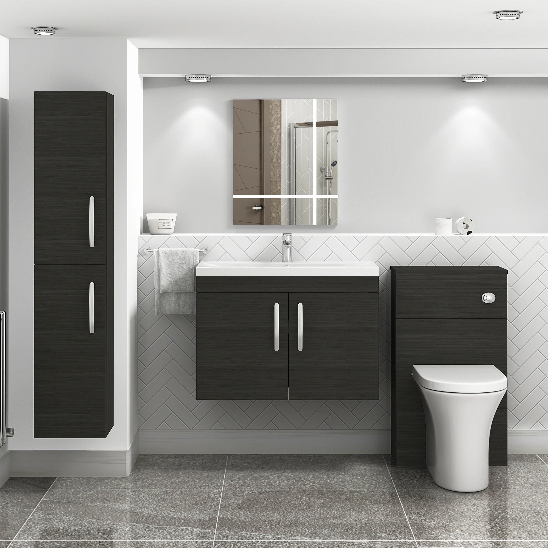Image showcasing Modern Vanity Units | Contemporary Bathroom Sinks & Basins