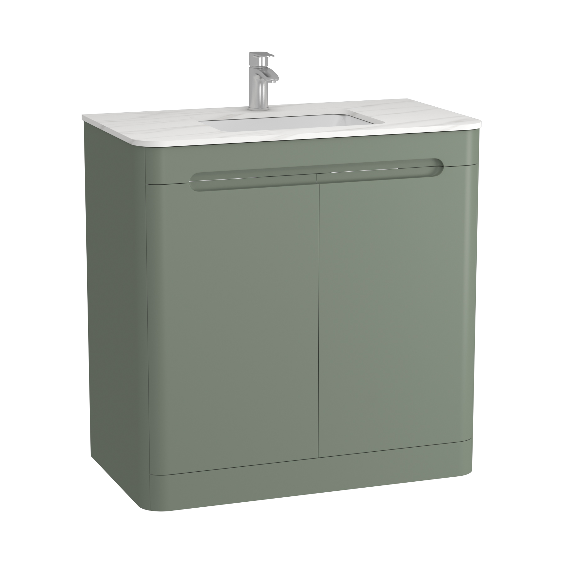 Vertical vanity clearance