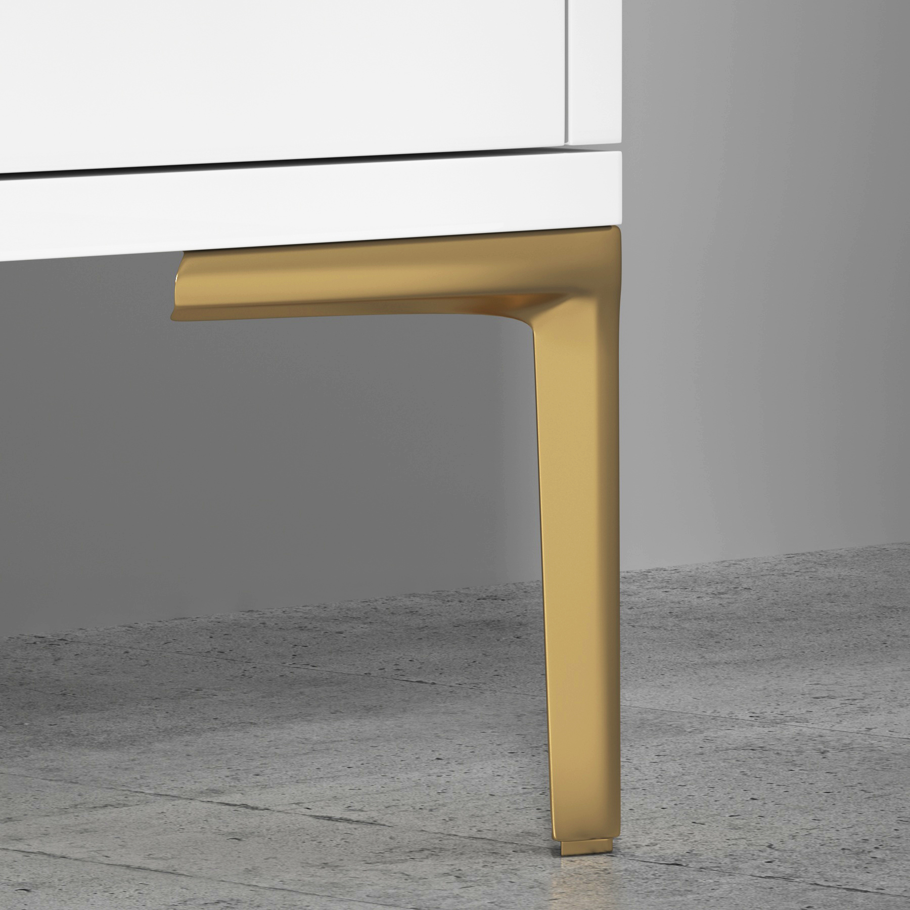 Verona 1000mm Gloss White Floor Standing Vanity Unit 3 Drawer & Dual Side Pull Out Storage with Ceramic Basin & Knob