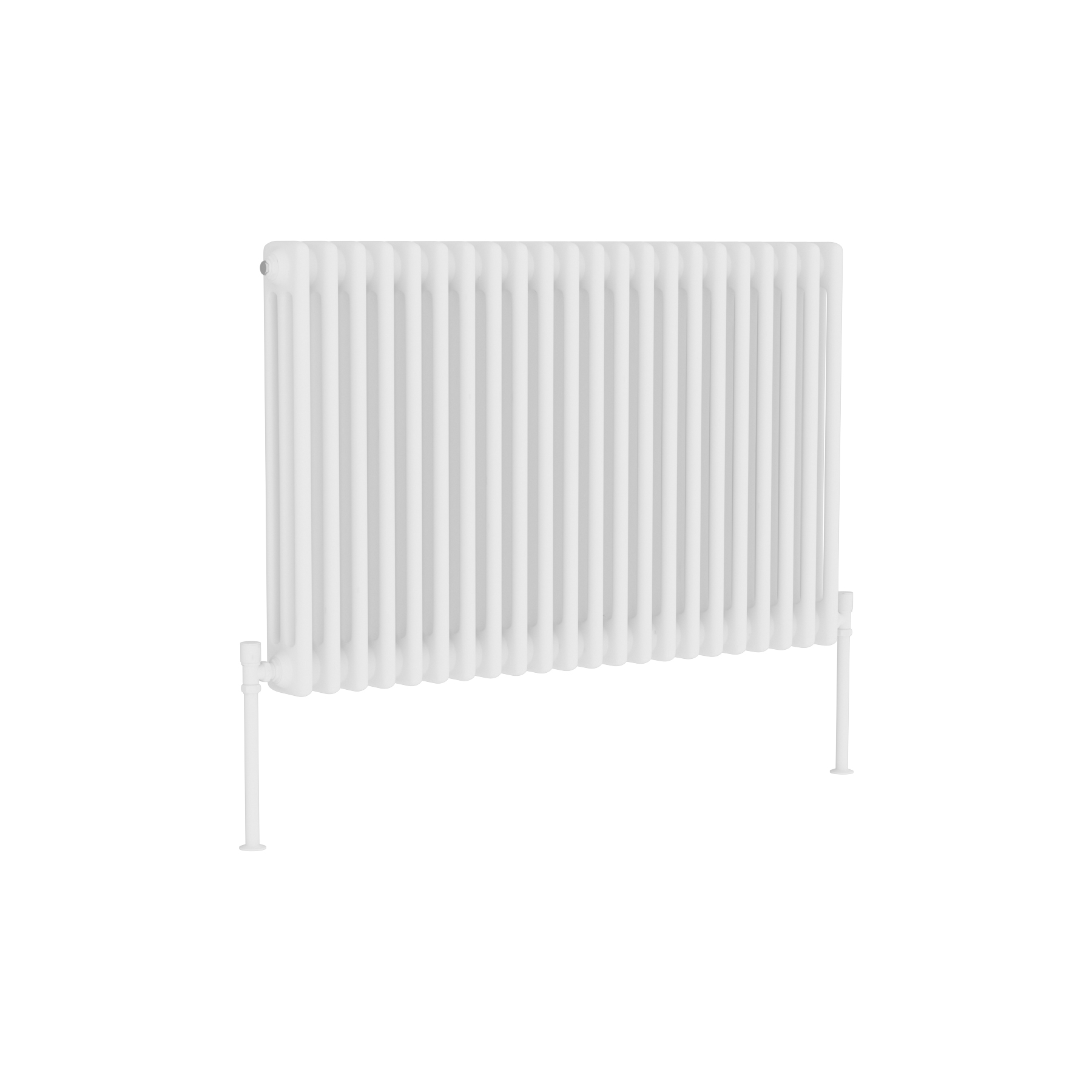 Fluxx White Horizontal Triple Column Radiator - 600 x 1010mm
